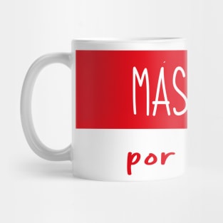 Más Amor por favor banner valentines day spanish lovely saying amor a la mexicana Mug